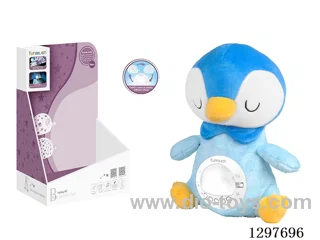 Soothing Nap Night Light & Projection Plush (Penguin)