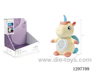 12-Button Soothing Projection Plush Toy (Unicorn)