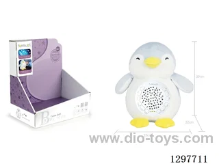 12-Button Soothing Projection Plush Toy (Penguin)
