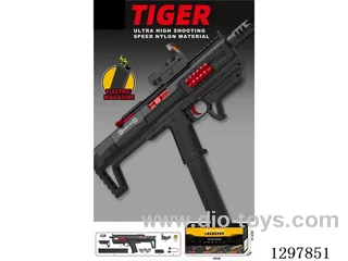 Ultra-High-Speed Nylon Version Red Tiger Water Gun – Electric Version (Single Shot, Full Auto) – Electric Magazine (Pre-loaded)