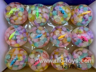 6.5cm bouncy balls in display box