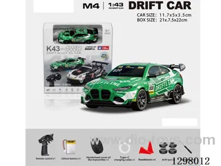 1:43 BMW 4WD RC Drift Die-Cast Car, 2.4G Full-Scale (Gyro) Battery Included, Painted