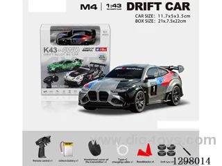1:43 BMW 4WD RC Drift Die-Cast Car, 2.4G Full-Scale (Gyro) Battery Included, Painted