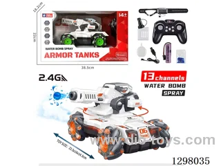 Spray Water bullet RC Tank with Watch, Batteries Included