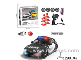 4WD Drift Police RC Car (Battery Included)