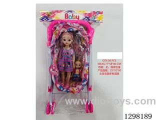 12-Inch & 6-Inch doll + Stroller