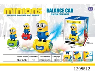 B/O Minions Self-Balancing Scooter W L/M/spray