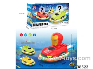 B/O Iron Man Bumper Cars W L/M/spray