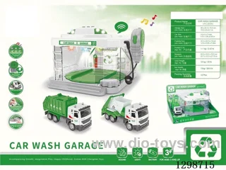 Walkie-Talkie Spray Car Wash Garage (Sanitation Series)free wheel car