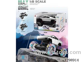 RC Tesla Stunt Car W L/M/spray
