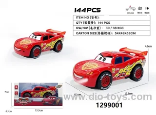 1:36 alloy car with light&music in window box