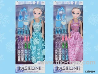 11.5 inch solid doll in window box