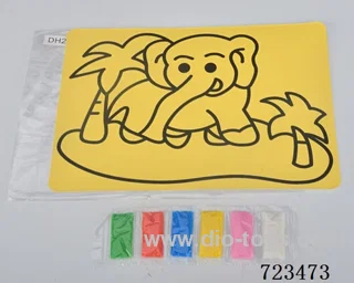 Extra large yellow sand painting