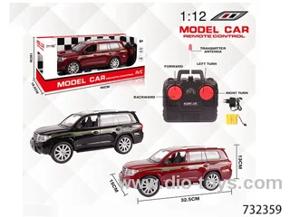 1:12 4ch Toyota Landcruiser RC car with lights included battery