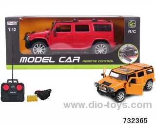 1:12 4ch Hummer RC Car with Lights Included Battery