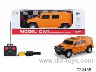 1:16 4ch Hummer RC Car with Lights Included Battery