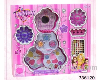 cosmetics in color box