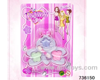 cosmetics in blister card