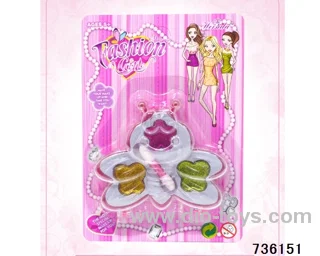 cosmetics in blister card