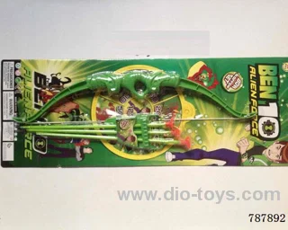 Bow and arrow in blister card