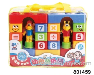 building block in PVC hang bag 38PCS