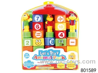 building block in PVC packsack 43PCS