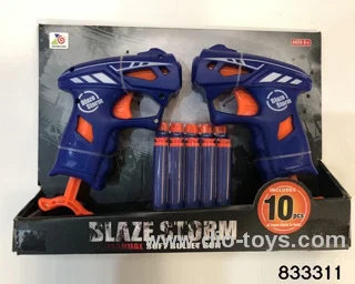 Soft bullet gun in display box