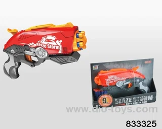 Soft bullet gun in display box