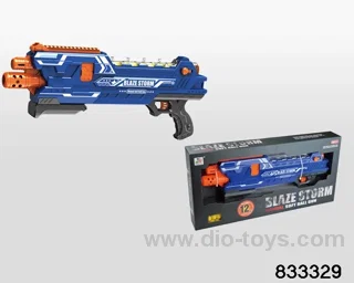 Soft bullet gun in display box