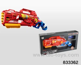 Soft bullet gun in display box