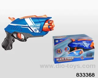 Soft bullet gun in display box
