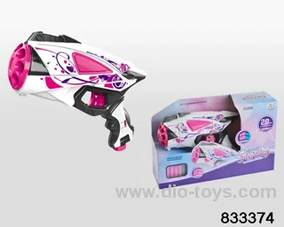 Soft bullet gun in display box