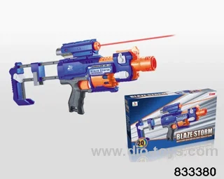 B/O soft bullet gun in color box