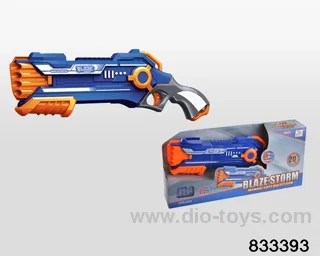 Soft bullet gun in display box
