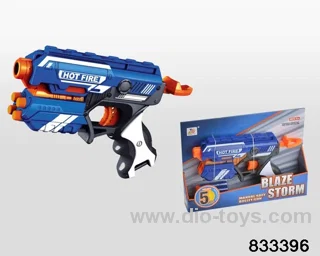 Soft bullet gun in display box