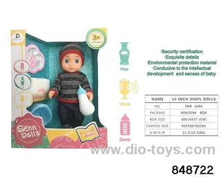 14 inch doll with ic in window box