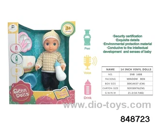 14 inch doll with ic in window box