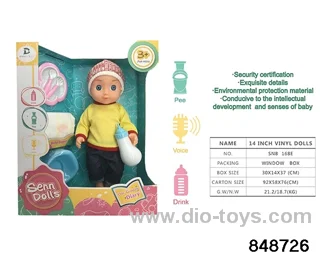 14 inch doll with ic in window box