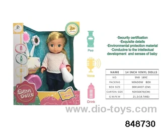 14 inch doll with ic in window box