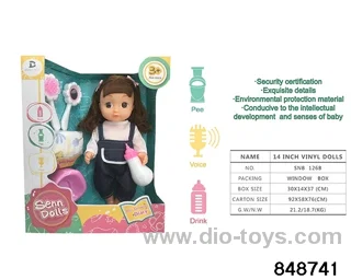 14 inch doll with ic in window box