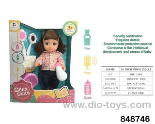 14 inch doll with ic in window box
