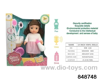 14 inch doll with ic in window box