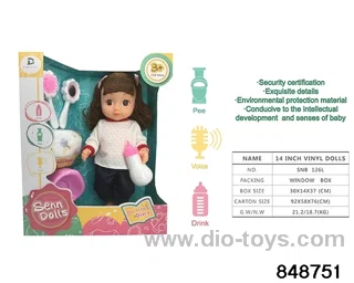 14 inch doll with ic in window box