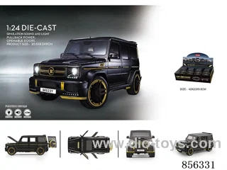 1:24 pull back alloy car W L/M in 4pcs display box