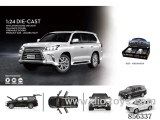 1:24 pull back alloy car W L/M in 4pcs display box