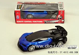1:18 RC 2CH racing car with 3D lighting not included battery in window box