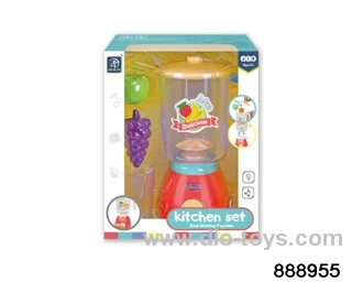 kitchen set with light in window box