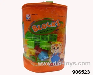 building block in 86pcs PVC hang bag