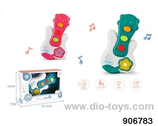 Sound and light baby guitar in Display box