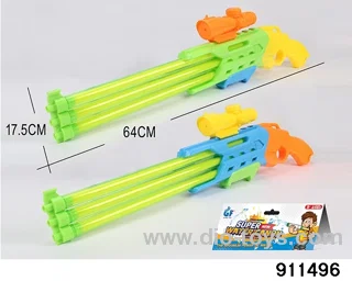 64CM three-tube water cannon in poly bag header
